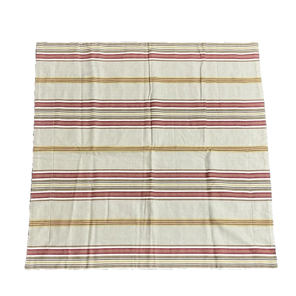 Pottery Barn MONTGOMERY STRIPE 25 x 25" Euro Zip Sham 100% Cotton Red Khaki Mint